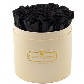 Rose eterne nere in flowerbox pesca