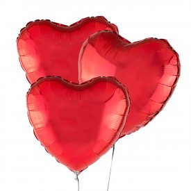 Tre Red Balloons Cuore 46 cm