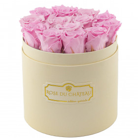 Rose eterne rosa pallido in flowerbox pesca