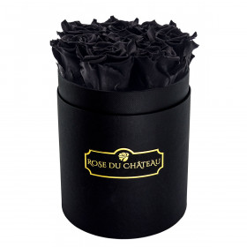 Rose eterne nere in flowerbox nero piccolo
