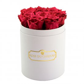 Rosa Ewige Rosen in weißer Rosenbox Small