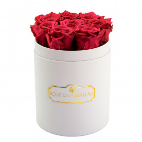 Eternity Pink Roses & Small White Flowerbox